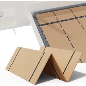 NobleRealm® Queen Size (60 x 76 in) Heavy Duty Bed Panels Foldable Box Spring, Bunkie Board, Bed Support Slats | Modular Portability Design, Easy Setup, Foldable