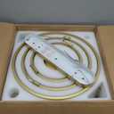 TXCSLY Retractable Ceiling Fan, 42 Inch Chandelier Ceiling Fans with Light, Modern Fandelier Ceiling Fan for Bedroom Living Room Dinning Room, Reverse Motor, 3 Color, 6 Wind Speed, Gold