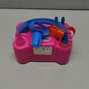 Growsun Electric Balloon Pump Air Inflator Portable Automatic Dual Nozzle Balloon Blower 110V 600W for Birthday Baby Shower Balloons Party Decorations (Rose Red)