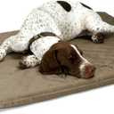 K&H Pet Products Lectro-Soft Orthopedic Outdoor Heated Dog or Cat Bed for Large Dogs or Multiple Cats, Safety Listed Warming Pad, Waterproof, Soft & Flexible, Washable Cover - Large 36 x 25in Tan 60W