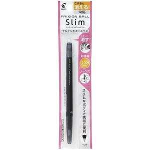 Pilot PLFBS18UFB Frixion Slim Ballpoint Pen, Black, 0.38mm