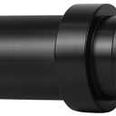 Ivilon Curtain Rods for Windows - Stepped End Cap, 1 inch Diameter, Extendable Drapery Rod for Windows, 48 to 86 Inches. Color Black