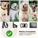 Collar Replacement Strap Breathable Quick Release Basic Dog Collars Training Bark Receiver Collars Durable Adjustable Collar Straps for Small Medium Large Dogs, Black.