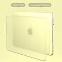 Ultra Thin Case Compatible with MacBook Neo 13 inch A18 Pro A3404 [Matching Mac's Color], 2026 Release, Matte Crystal Hard Cover for Mac Book Neo 13"Citrus Transparent