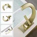 Single Hole Bathroom Sink Faucets,Brass Vainty Faucet Brushed Gold