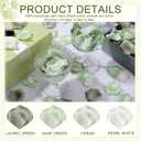 Tigeen 1200 Pcs Sage Green Silk Rose Petals Artificial Flower Petals for Wedding Flower Girl Basket Aisle Scatter Dinner Centerpieces Party Bridal Shower Romantic Night Decor