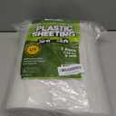 Plastic Sheeting (10' x 25') Long, 3 Mil (2 Pack) - UV Protection Poly Sheeting Polyethylene Film, Heavy Duty Greenhouse Plastic Sheeting (Clear)