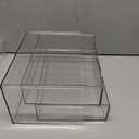 Clear Desk Organizers and Accessories, 2 Pack Plastic Drawer Organizer for Office Supplies, Marker Pen, Art Crafts, Stationery, Coffee Pods, Stackable Home Storage (2 Drawers)