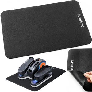 MoyRetty Non-Slip Workout Mat for Under Desk Elliptical(23.6x15.7 inches), Ellipse Leg Exerciser Machine Mat, Suitable for Electric Seated Foot Pedal Exerciser, Stability and Floor Protection