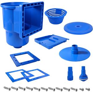 New Above-Ground Pool Skimmer, Thru-lWall-Mounted Above-Ground Pool Skimmer (with Accessories) Opening Width 6-Inch Replaces SP1091LX Above-Ground Pool Skimmer for Standard Pools Wall Openings | Universal Above Ground Pool Skimmer,Superior materials,