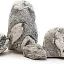 Aquarium Rocks Silver Seiryu Rock 5lb Natural Stone for Fish Tanks, Terrariums, Bonsai, Garden Decoration, Micro Landscapes & Reptile Terrariums(2-5inch 4-5Pcs)