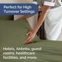 Bulk Case Pack of 12 Sheet Sets - (12) Complete Queen Size Sheet Sets with Deep Pockets - Wholesale Bulk Bedding for Hotels, Spas & Airbnbs - Breathable, Cooling & Wrinkle Free - (Queen, Sage Green)