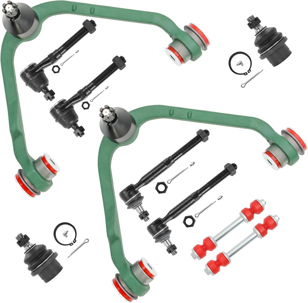 RWD Front End 10PC Suspension Kit for Ford F-150 F-250 Expedition Lincoln Navigator Lincoln Blackwood, 2 Upper Control Arms 2 Sway Bars 2 Lower Ball Joints 4 Tie Rods Replacement(10PC)