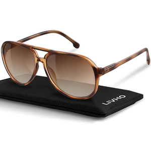 livho Trendy Polarized Aviator Sunglasses Women Men, Retro Sun Glasses for Women Men 2025, Oversized UV Protection Shades
