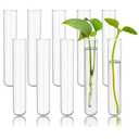 10pcs 60ml Glass Test Tubes, 25x150mm 3.3 Borosilicate Glass Test Tubes for Scientific Experiments, Party and Home Decorations, Candy Storage and Plant Propagation 