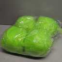 4 Pcs 6 Inches Lime Green Furry Christmas Ball Ornaments Large Green Xmas Ball Faux Fur Hanging Xmas Ornament for Indoor Christmas Tree Anniversary Wedding Party Holiday