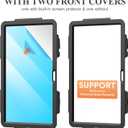 SEYMAC stock Tablet Case for Lenovo Idea Tab 11'' / M11 (TB336FU/TB330FU) 11 inch Drop-Proof Protection Cover with 360° Rotate Stand & Strap [Pen Holder] & Screen Protector 2025/2024, Black