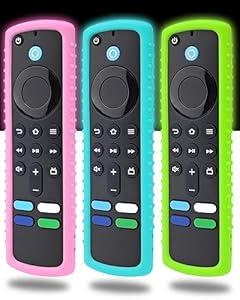IRAINSUN(3 Pack) Firestick Remote Cover, DropProof, DustProof, Washable, Compatible with Most Models of Firestick 4k/ Max Voice Remote Case, FireTV Remote Skin