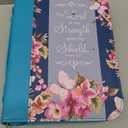 Faithful Hers Bible Cover Case for Women 3pcs Bible Bag Set with Notebook and Bookmark Woman PU Leather Book Carrying Case for Lady Bible Case Christian Gifts for Christmas Thanksgiving Day