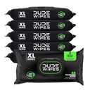 DUDE Wipes Herbal Relief Flushable Wipes - Extra-Large Adult Wet Wipes - 6 Pack (288 Count) - Infused with Soothing Witch Hazel, Geranium Essential Oils, Vitamin E, and Aloe - Septic and Sewer Safe