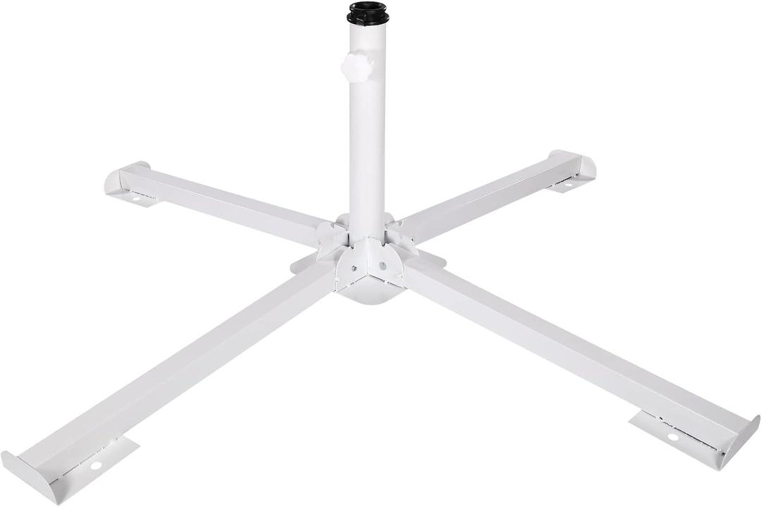 SUQ I OME Portable Foldable Patio Umbrella Base Stand, Fit 6 7 8 Feet Sunshade 1.02"-1.3'' Inch Pole for 6 to 10ft Parasol Portable Storage Beach Umbrella Stand Umbrella Base Holder