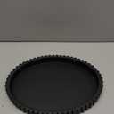 Oval Tray for Coffee Table Decor, 13" Concrete Tray, Table Centerpieces Decorative Trays for Home Decor, Modern Decorative Trays for Coffee Tables, Centerpiece Trays, Black (13" x 9.5" x 1.5")