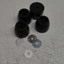 4-Pack Cargo Trailer Truck Replacement ramp Door Rubber Bumper Stop Cone 2" Tall