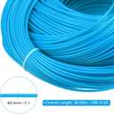 PATIKIL Wicker Repair Kit, 296ft 2.5mm Round Synthetic Rattan Material Plastic Wicker Woven Rattan Set for DIY Craft and Weaving Basket Making, Blue