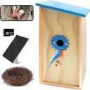 Smart Solar Birdhouse with Camera, 1080P HD Wireless Bird House Camera with Motion Detection & Auto-Capture, Perfect for Wild Bird Watching Enthusiasts