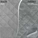 Universal Waterproof Heavy Duty Golf Cart Seat Cover - Gray, Cotton, for Club Car DS Precedent EZGO TXT RXV, 2-Person Seats with Armrests