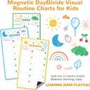 JJPRO Magnetic Bedtime/Morning/Daily Routine Chart for Kids with Reward Jar-Morning Routine Chart,Daily Checklist Reward Chart for Toddlers,Reward Jar for Kids,Cute Visual Schedule Board for Home