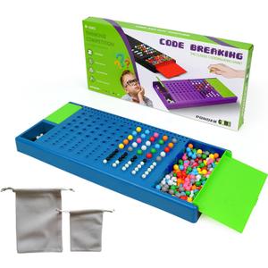 Code Breaking Family Board Game Code Breakers STEM Game Brain Exercise Logic Development Toys for Boys & Girls Ages 8 Years up and Adults Blue