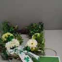 20 Inch St. Patrick's Day Wreath, Lucky Clover Front Door Wreath with Green Lucky Sign & Bow, Green Wreath for Home Porch Walls, Fireplaces, Courtyards Decor St. Patrick's Day Party Decor 