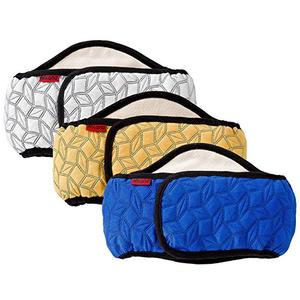 Mkono Male Dog Belly Band Wraps Washable Dog Diapers Male for Small and Medium Dogs, Waist 14.2 Inches to 20 Inches(3 Pack,Blue,White,Yellow), S