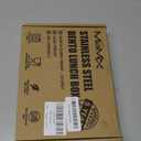 MaMix Kids Lunch Box Stainless Steel,3 Compartments Leak-Proof Bento Box for Kids for Sandwich, Lunch Containers Freezer Safe (purple)