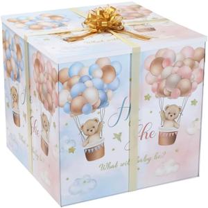 28inch Gender Reveal Box Caja Para Revelacion De Genero, Little Bears, 1 Count