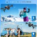 Drone with Camera 1080P HD, Mini Drone for Beginners Kids Adults, RC Quadcopter with 2 Batteries, Carrying Case, Stable Hover, Trajectory Flight, Gravity Control, One Key Take Off/Land, Black