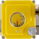 Smart electric valve 1 1/2 inch ball valve Tuya APP smart wifi water valve, 24V electric actuator AC110V-230V power adapter and automatic return setting. Smart timing water valve DN40MM
