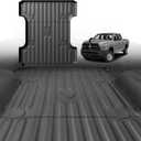 TripleAliners Truck Bed Mat Compatible with 2002-2018 Dodge RAM 1500 & 2002-2024 Ram 2500/3500 & Ram 1500 Classic 2019-2024 Accessories 6'4" Custom Fit All Weather Protection TPE Heavy Duty Bed Liners