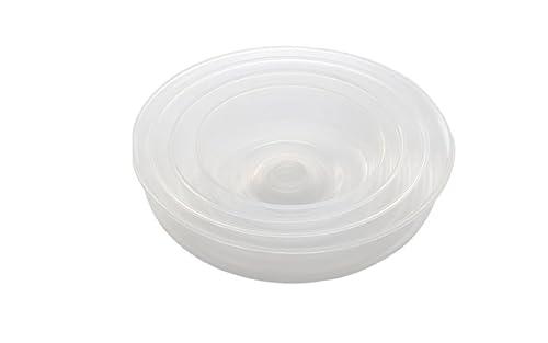 Microwave Splatter Cover, Large 20cm/7.9 Inch, PP Material Microwave Cover for Food with Crenelated Gripper Transparent Plastic Splash Guar for Bowls & Plates