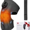 8 Modes&20 Intensities Cordless Knee Massager with Heat,Knee Brace for Arthritis Pain Relief,Muscle Relaxation,Heating Pad for Knee Shoulder Elbow,Gift for Father (Pink)