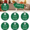 Christmas Dog Sweater Pet Christmas Knitwear Warm Dog Turtleneck Sweater with Xmas Trees Patterns Pet Winter Warm Clothes Knitted Shirt Hoodie for Small Medium Large Dogs 3XL