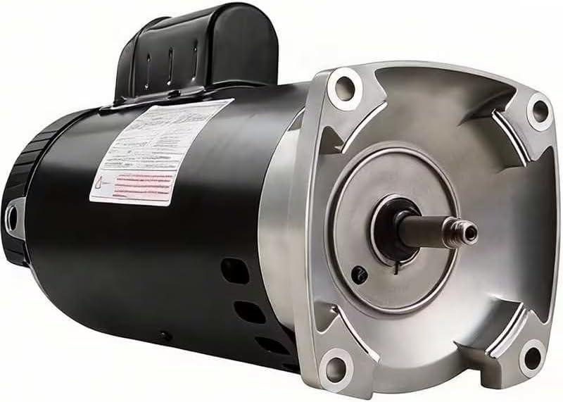 Drizzlen B2854 Pool Pump Motor, 1.5HP 3450 RPM, 56Y Frame, 115V/230V | Universal Replacement for Century, Hayward, Pentair, Jandy Pool & Spa Systems | Square Flange, PSC, 1.1 Service Factor Motor