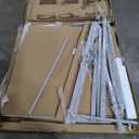 FORTUNO Large Magnetic Mobile Whiteboard 96"x48", Rolling Double Sided Stand Whiteboard on Wheels, Reversible Adjustable Height/Angle Dry Erase Board 8' x 4' Easel White Board for Office Classroom