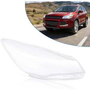 Headlight Lens Cover Headlight Headlamp Lense Clear Lens Cover for Ford Escape 2013-2016 Clear PC 1 Pcs Front Right Car