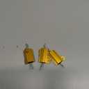 Uxcell 3pcs 25W 12 Ohm 5% Aluminum Housing Case Resistor, Wirewound Resistors Screw Tap Chassis Mounted, Gold