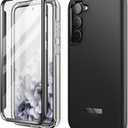 SURITCH for Samsung Galaxy S23 Plus Case, [Built-in Screen Protector] [Dual-Layer Protection ] Full Protection Shockproof Rugged Bumper Phone Cover for Samsung S23 Plus 6.6 Inch - Black