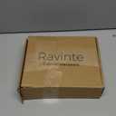Ravinte 10 Pack 4 Inch Cabinet Pulls Black Sqaure Kitchen Cabinet Handles Matte Black Cabinet Hardware Stainless Steel Drawer Pulls 6-2/5 Inch Overall Length with Mounting Template