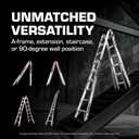 Little Giant Velocity, Aluminum Ladder, 18 ft Reach, 15417-001