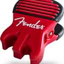 FENDER Patented Callus Builder & Finger Strengthener  Resistance Finger Exerciser for Guitar, Bass & Violin  Guitar Finger Trainer & Grip Strength Tool  Ideal Guitar & Bass Accessories (Tensions: RED=8-Lbs; BLACK=15-Lbs)